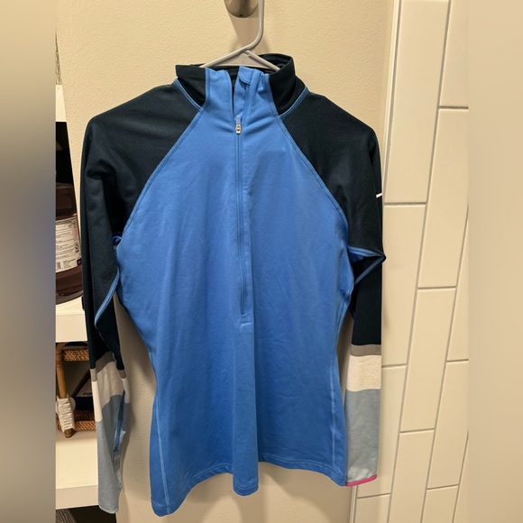 Nike Women’s 1/4 Zip - Blue - Medium - Picture 1 of 4